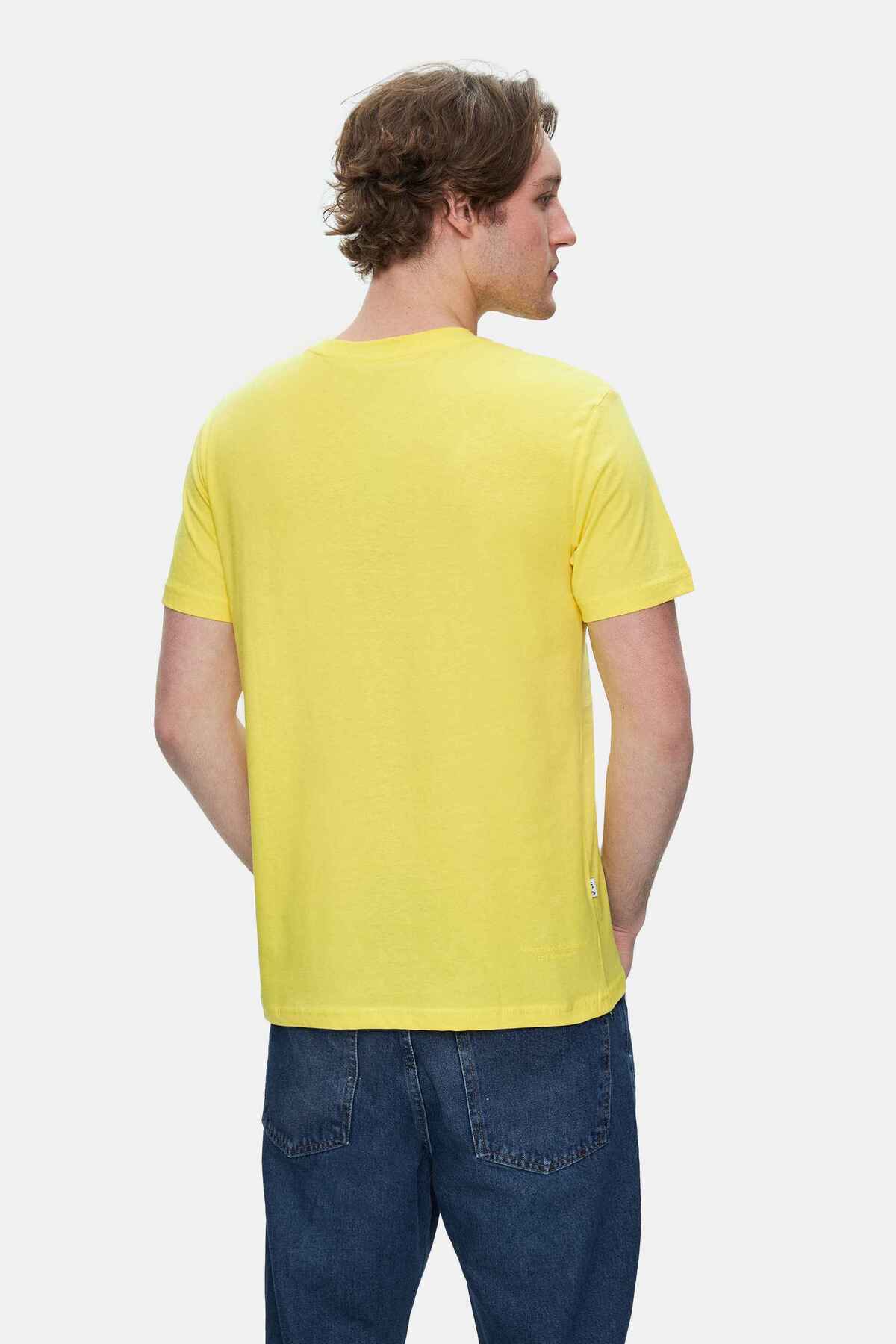 UCLA Tricou cu decolteu la baza gatului, imprimeu cu logo, regular fit, RAYFLOWER, CULVER 1