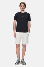 UCLA Tricou cu decolteu la baza gatului, imprimeu cu logo, regular fit, Negru, FABIO