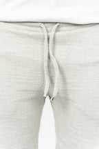 RWB, Pantaloni scurti cu snur si elastic in talie, buzunare laterale, regular fit, RICARD, Bej