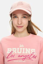 UCLA Sapca Unisex, ajustabila si imprimeu cu logo, Roz, FORTUNO