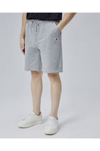 Starter, Pantaloni scurti cu elastic si snur in talie, buzunare laterale, logo discret, regular fit, ASHER, Gri