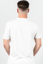 Les Canards, Tricou cu decolteu la baza gatului, detaliu cu logo, regular fit, BASS, Alb