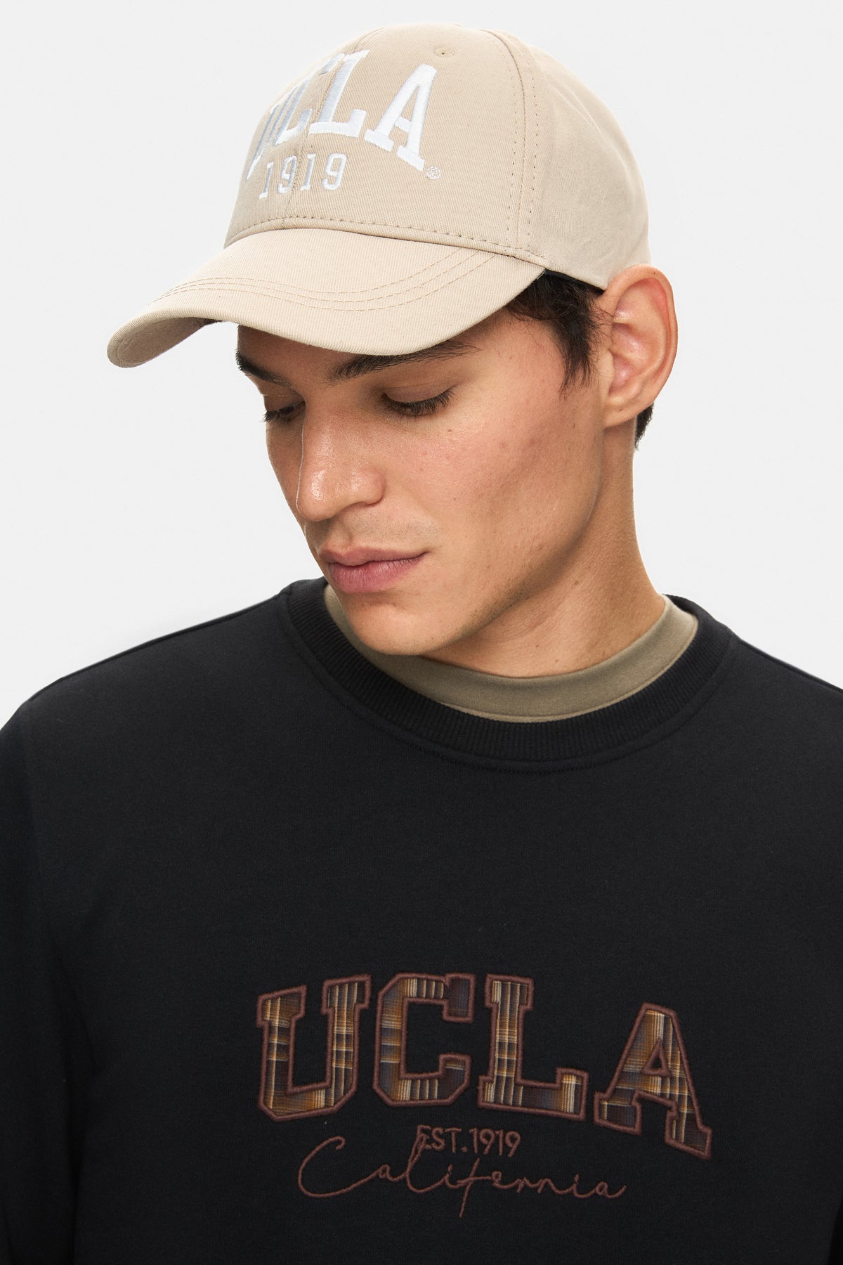 UCLA Sapca Unisex, ajustabila si imprimeu cu logo, Bej, BALLARD