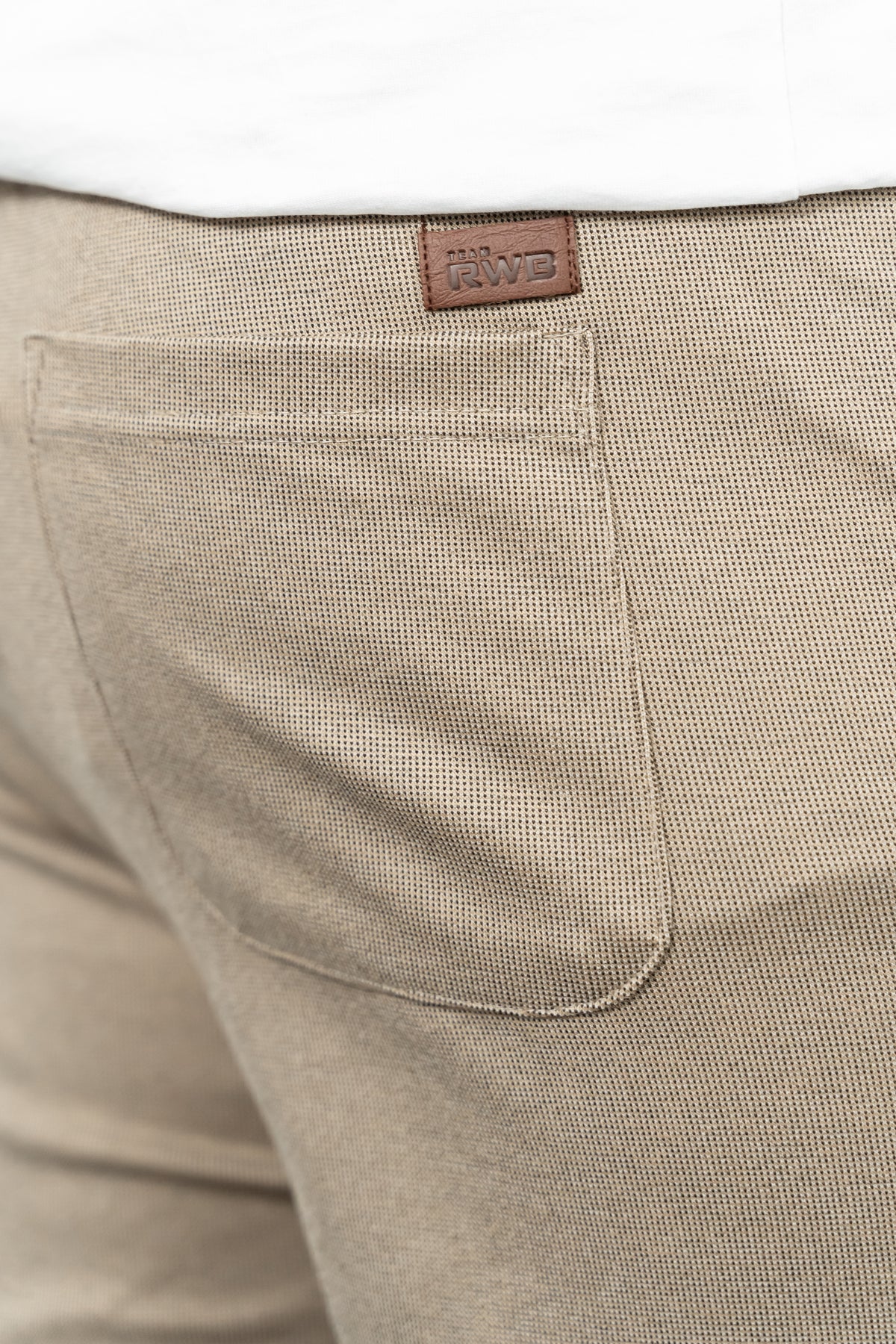 RWB, Pantaloni scurti cu snur si elastic in talie, buzunare laterale, regular fit, RICO, Bej
