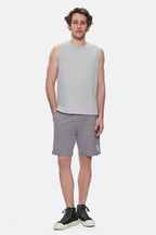 UCLA Tricou cu decolteu la baza gatului, imprimeu cu logo, regular fit, Gri, BODHI
