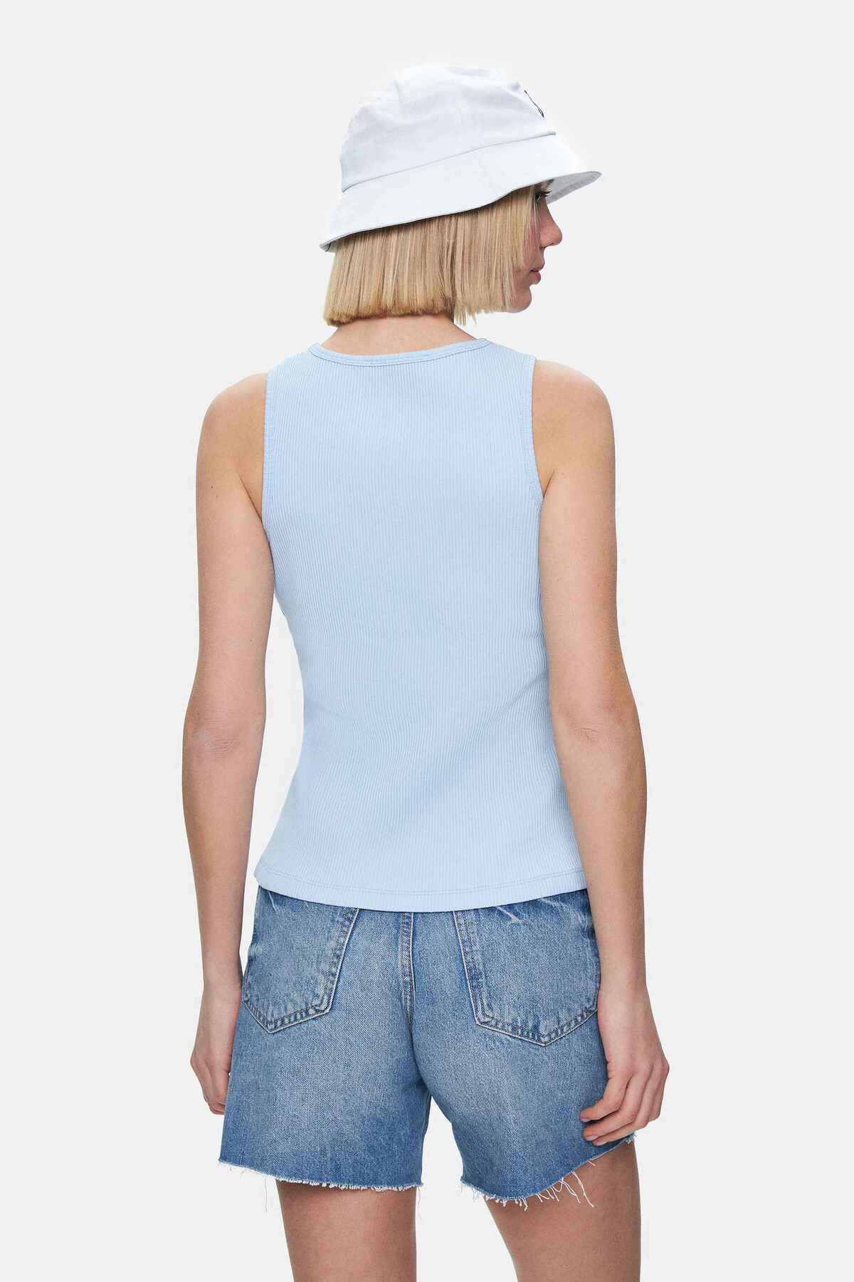 UCLA Tricou cu decolteu la baza gatului, imprimeu cu logo, regular fit, SKYWAY, SALINAS