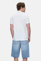 UCLA Tricou cu decolteu la baza gatului, imprimeu cu logo, regular fit, Alb, QUINTON
