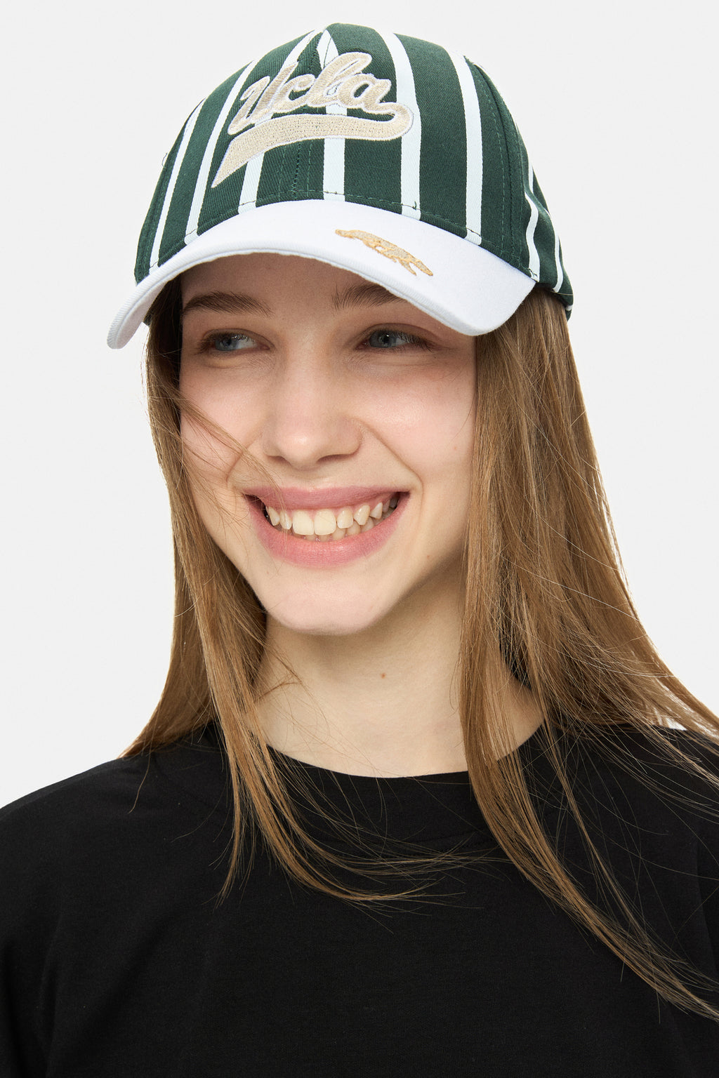 UCLA Sapca Unisex, ajustabila si imprimeu cu logo, Verde, CHET