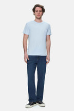 UCLA Tricou cu decolteu la baza gatului, imprimeu cu logo, regular fit, SKYWAY, HARPER
