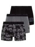 U.S. Polo Assn. Set 3 perechi de boxeri cu banda elastica si logo