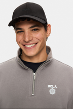UCLA Sapca Unisex, ajustabila si imprimeu cu logo, Negru, ARGENTO