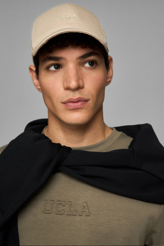 UCLA Sapca Unisex, ajustabila si imprimeu cu logo, Bej, ARGENTO
