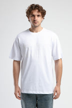 Ecko Unltd. Tricou cu decolteu la baza gatului, imprimeu cu logo, Alb, ASTORIA