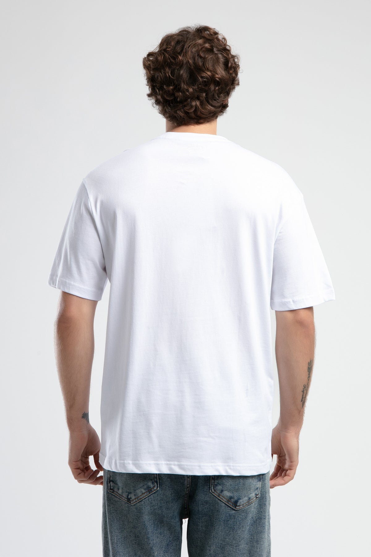 Ecko Unltd. Tricou cu decolteu la baza gatului, imprimeu cu logo, Alb, ASTORIA