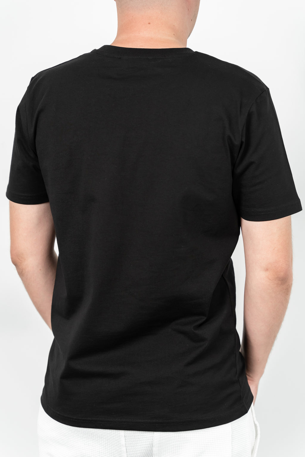Les Canards, Tricou cu decolteu la baza gatului, detaliu cu logo, regular fit, BASS, Negru
