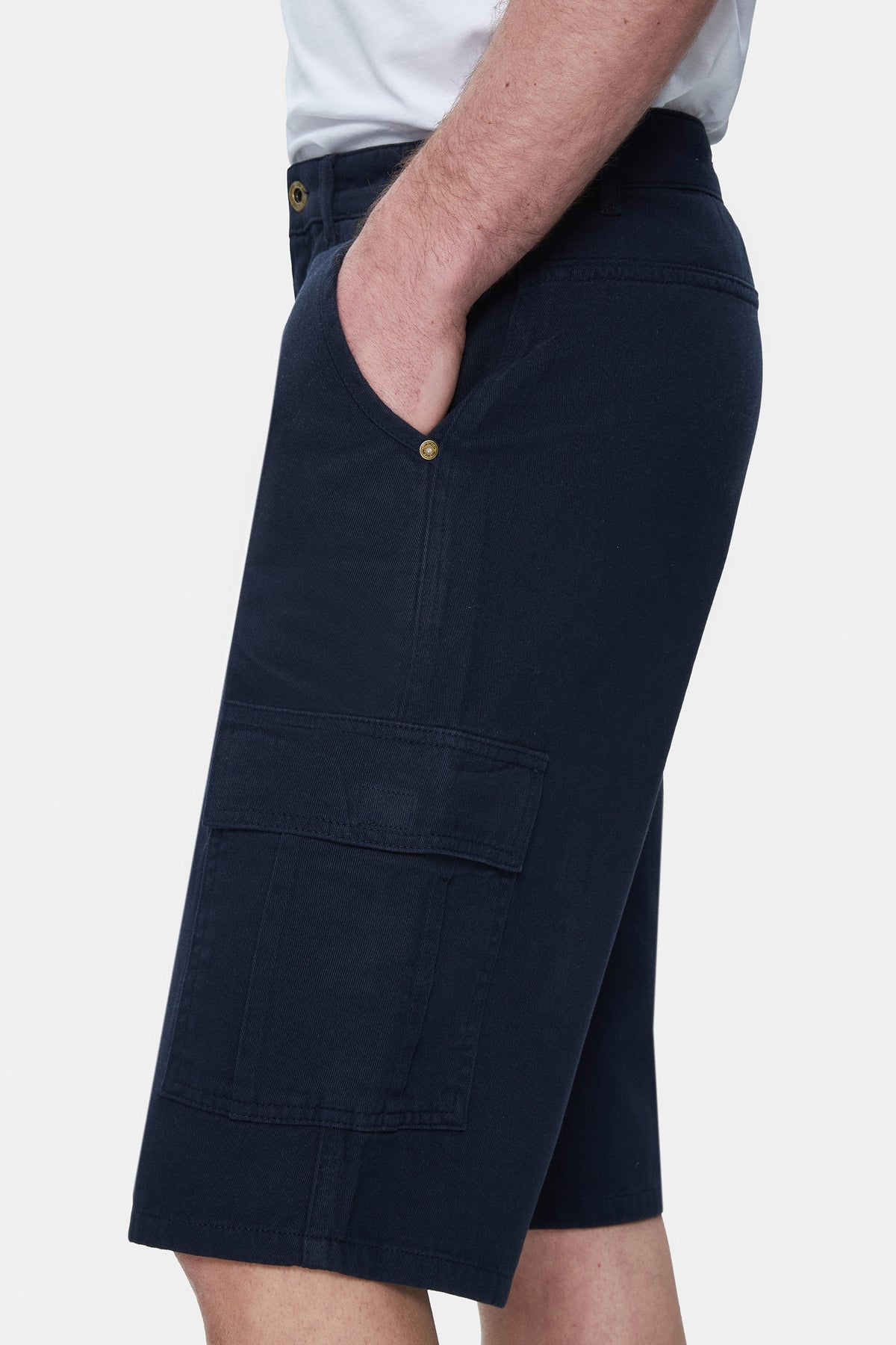 UCLA Pantaloni scurti cu snur si banda elastica in talie, buzunare laterale si imprimeu cu logo discret, Bleumarin, BLEWIN