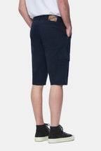 UCLA Pantaloni scurti cu snur si banda elastica in talie, buzunare laterale si imprimeu cu logo discret, Bleumarin, BLEWIN