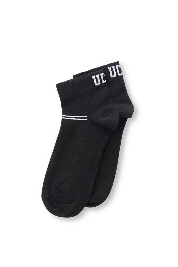 UCLA Set trei perechi de sosete din bumbac, unisex,  Negru, BRENNUS