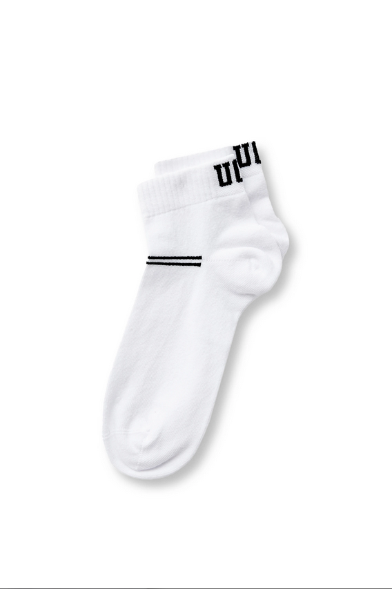 UCLA Set trei perechi de sosete din bumbac, unisex,  Alb, BRENNUS