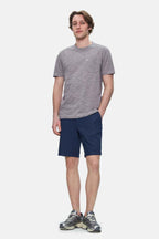 UCLA Tricou cu decolteu la baza gatului, imprimeu cu logo, regular fit, Gri, CALEB