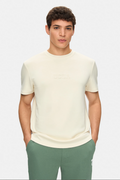 UCLA Tricou cu decolteu la baza gatului, imprimeu cu logo, regular fit, Alb, CANARY