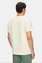 UCLA Tricou cu decolteu la baza gatului, imprimeu cu logo, regular fit, Alb, CANARY
