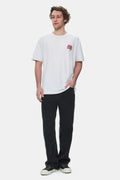 Ecko Unltd. Tricou cu decolteu la baza gatului, imprimeu cu logo, Alb, CHAR