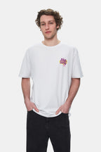 Ecko Unltd. Tricou cu decolteu la baza gatului, imprimeu cu logo, Alb, CHAR