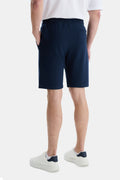UCLA Pantaloni scurti cu snur si banda elastica in talie, buzunare laterale si imprimeu cu logo discret, Bleumarin, CLARION