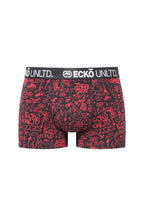 Ecko Unltd. Set trei perechi de boxeri, banda elastica in talie si imprimeu cu logo, din amestec de bumbac