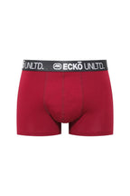 Ecko Unltd. Set trei perechi de boxeri, banda elastica in talie si imprimeu cu logo, din amestec de bumbac
