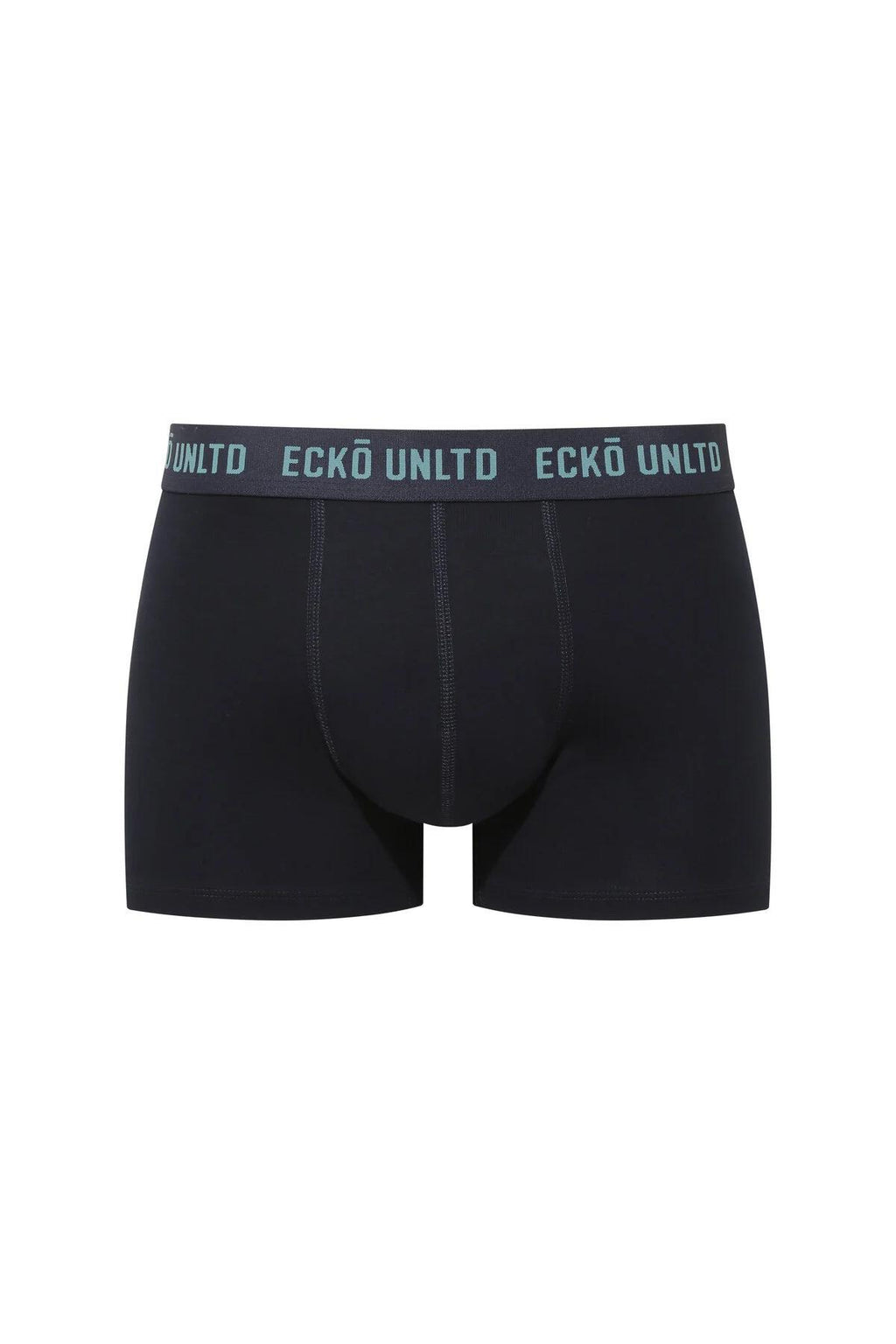 Ecko Unltd. Set trei perechi de boxeri, banda elastica in talie si imprimeu cu logo, din amestec de bumbac