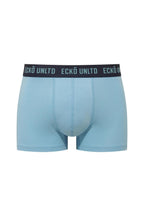 Ecko Unltd. Set trei perechi de boxeri, banda elastica in talie si imprimeu cu logo, din amestec de bumbac