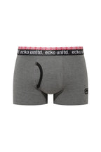 Ecko Unltd. Set trei perechi de boxeri, banda elastica in talie si imprimeu cu logo, din amestec de bumbac