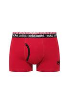 Ecko Unltd. Set trei perechi de boxeri, banda elastica in talie si imprimeu cu logo, din amestec de bumbac