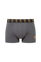 Ecko Unltd. Set 2 perechi de boxeri colorati, banda elastica cu logo, Negru-Gri