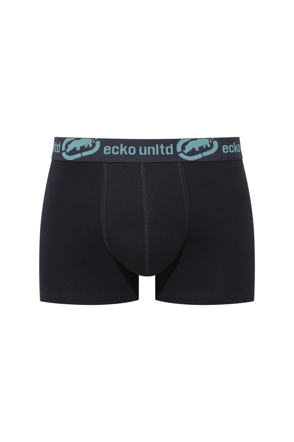 Ecko Unltd. Set trei perechi de boxeri, banda elastica in talie si imprimeu cu logo, din amestec de bumbac