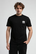 Ecko Unltd. Tricou cu decolteu la baza gatului si imprimeu cu logo