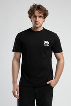 Ecko Unltd. Tricou cu decolteu la baza gatului si imprimeu cu logo