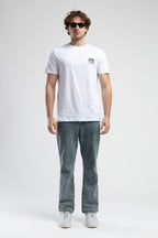 Ecko Unltd. Tricou cu decolteu la baza gatului si imprimeu cu logo