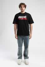 Ecko Unltd. Tricou cu decolteu la baza gatului si imprimeu cu logo