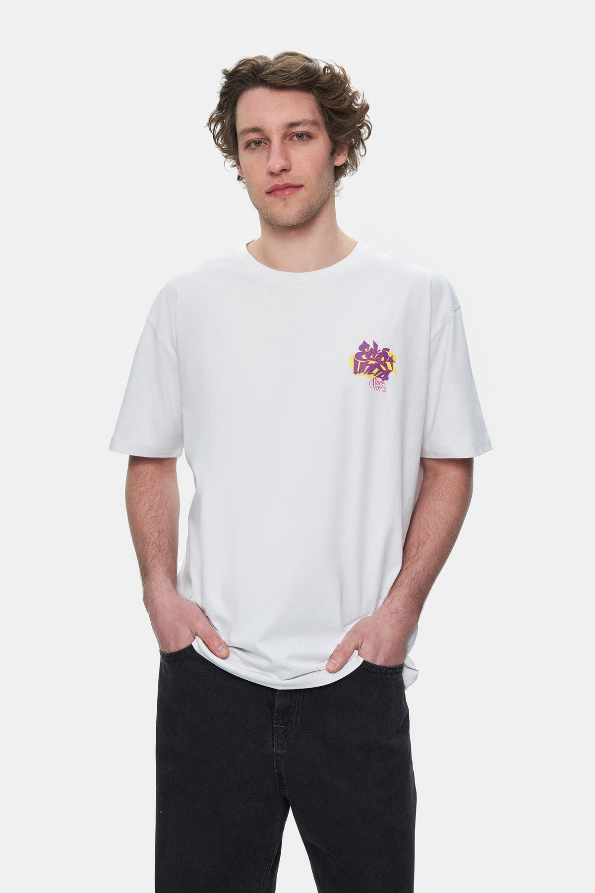 Ecko Unltd. Tricou cu decolteu la baza gatului si imprimeu cu logo
