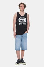 Ecko Unltd. Tricou cu decolteu la baza gatului si imprimeu cu logo