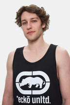 Ecko Unltd. Tricou cu decolteu la baza gatului si imprimeu cu logo