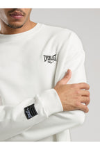 Everlast Bluza din amtestec de bumbac, cu decolteu la baza gatului si logo discret
