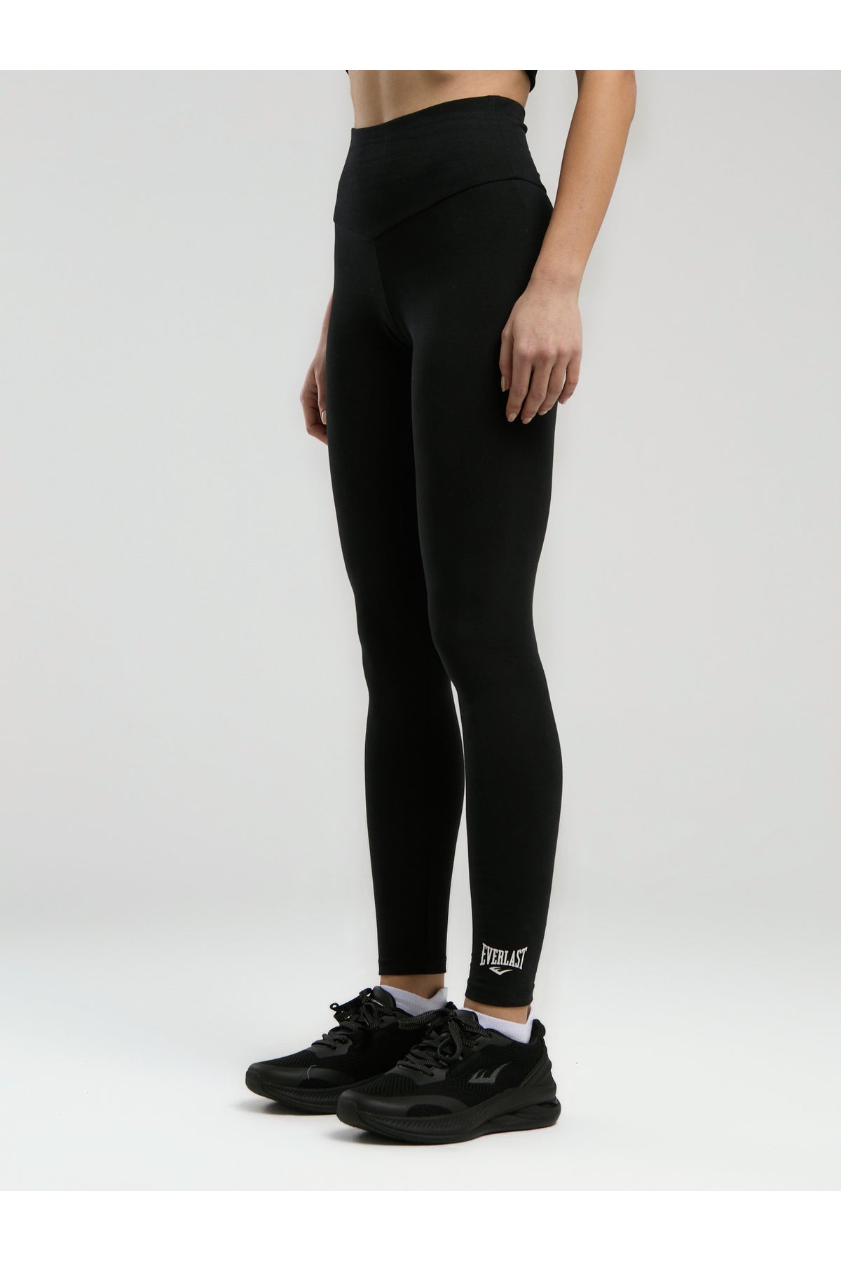 Everlast Colanti cu talie inalta pentru antrenament, imprimeu cu logo