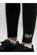 Everlast Colanti cu talie inalta pentru antrenament, imprimeu cu logo
