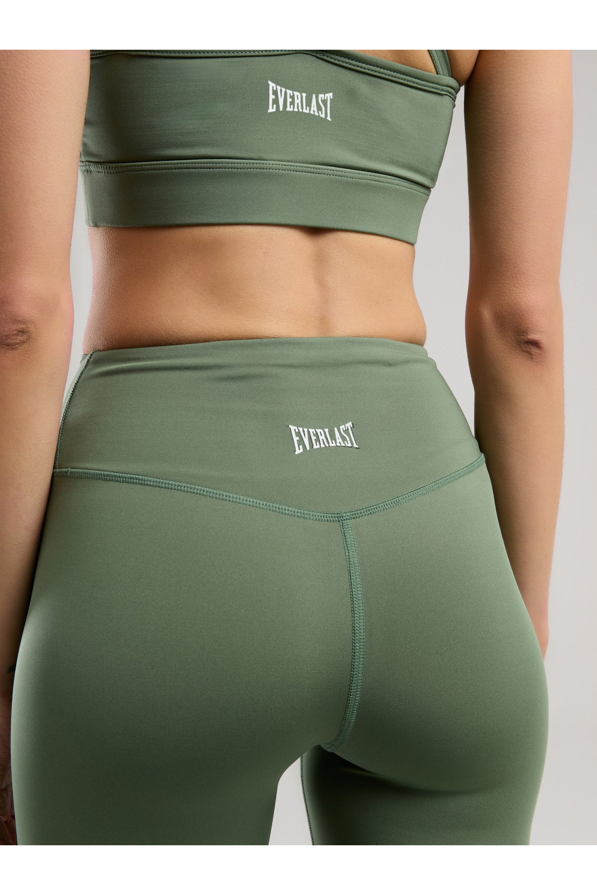 Everlast Colanti cu talie inalta pentru antrenament, imprimeu cu logo