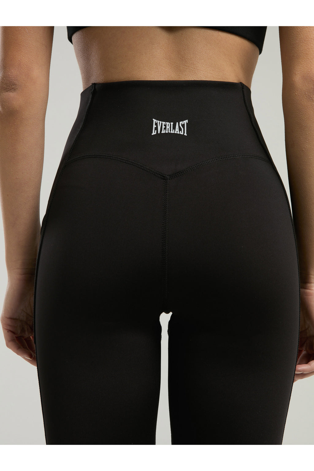 Everlast Colanti cu talie inalta pentru antrenament, imprimeu cu logo