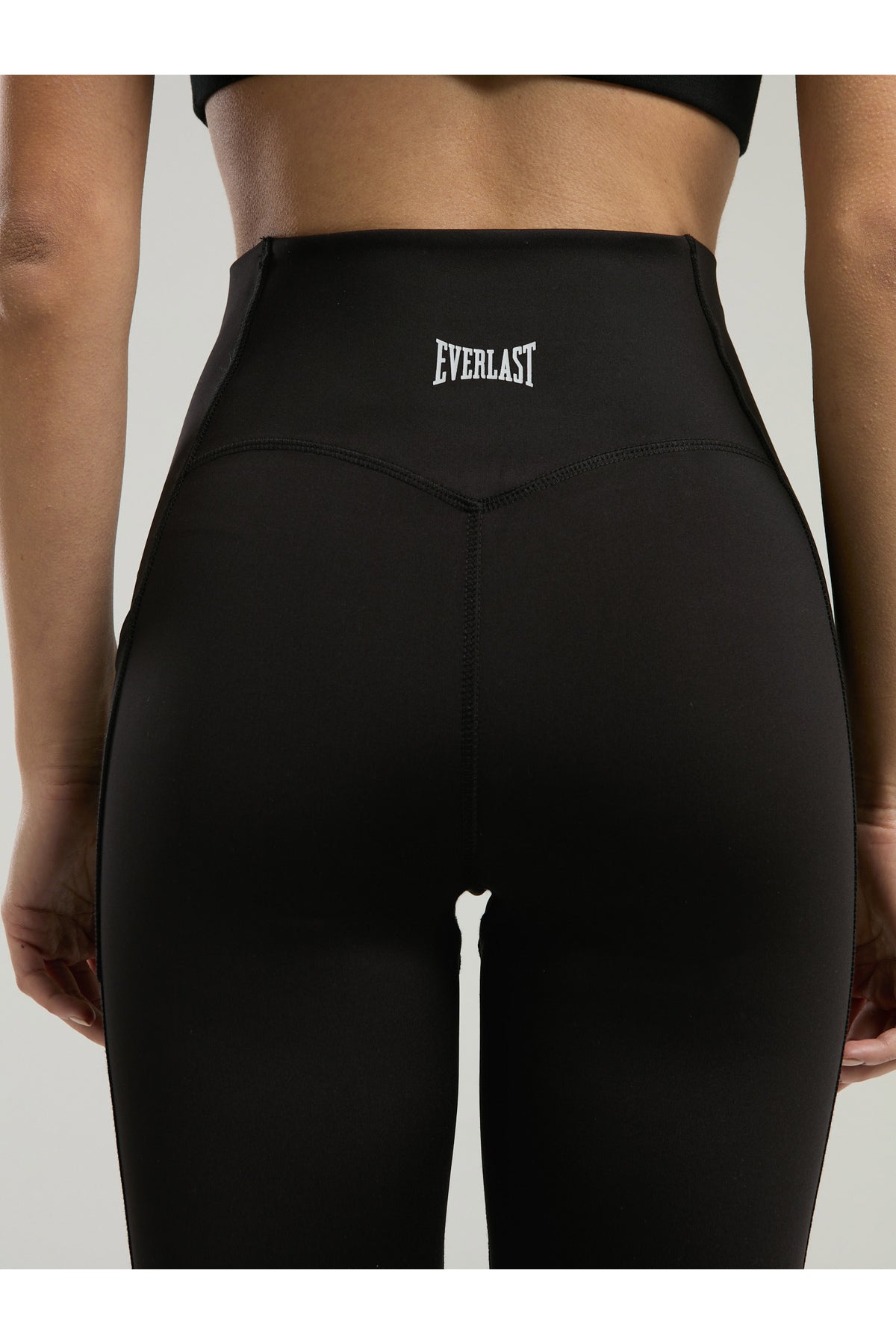 Everlast Colanti cu talie inalta pentru antrenament, imprimeu cu logo